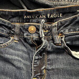 American Eagle Women's Denim Jeans Next Level Stretch Jeggings Short Size 8
